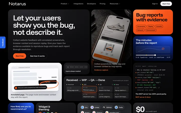 The Notarus home page